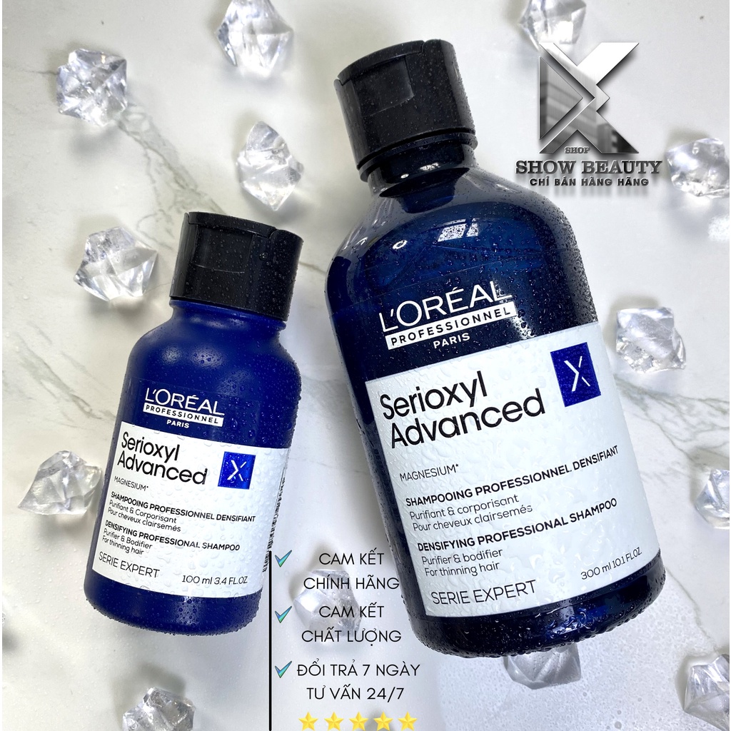 Dầu Gội Làm Dày Tóc, Giúp Kích Thích Mọc Tóc Serioxyl - Loreal Professionnel (Size Nhỏ)