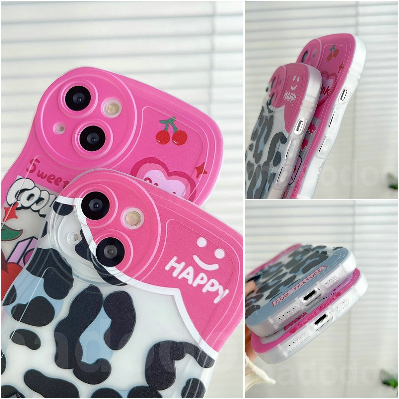 Casing Redmi 9T Note 7 6 5 Pro Plus 4 4X S2 Cool Girl Rose Red Pink Sweetheart Leopard Print Maiden Heart Cherry Wavy Edge Boutique case BW 03