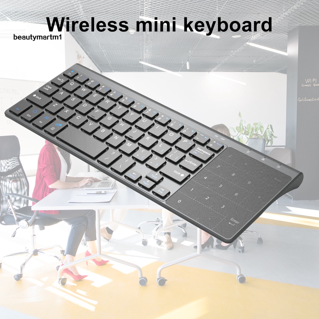Bàn Phím Không Dây 2.4G Thông Dụng Có Bàn Phím Số Cho Android Windows PC TV Box