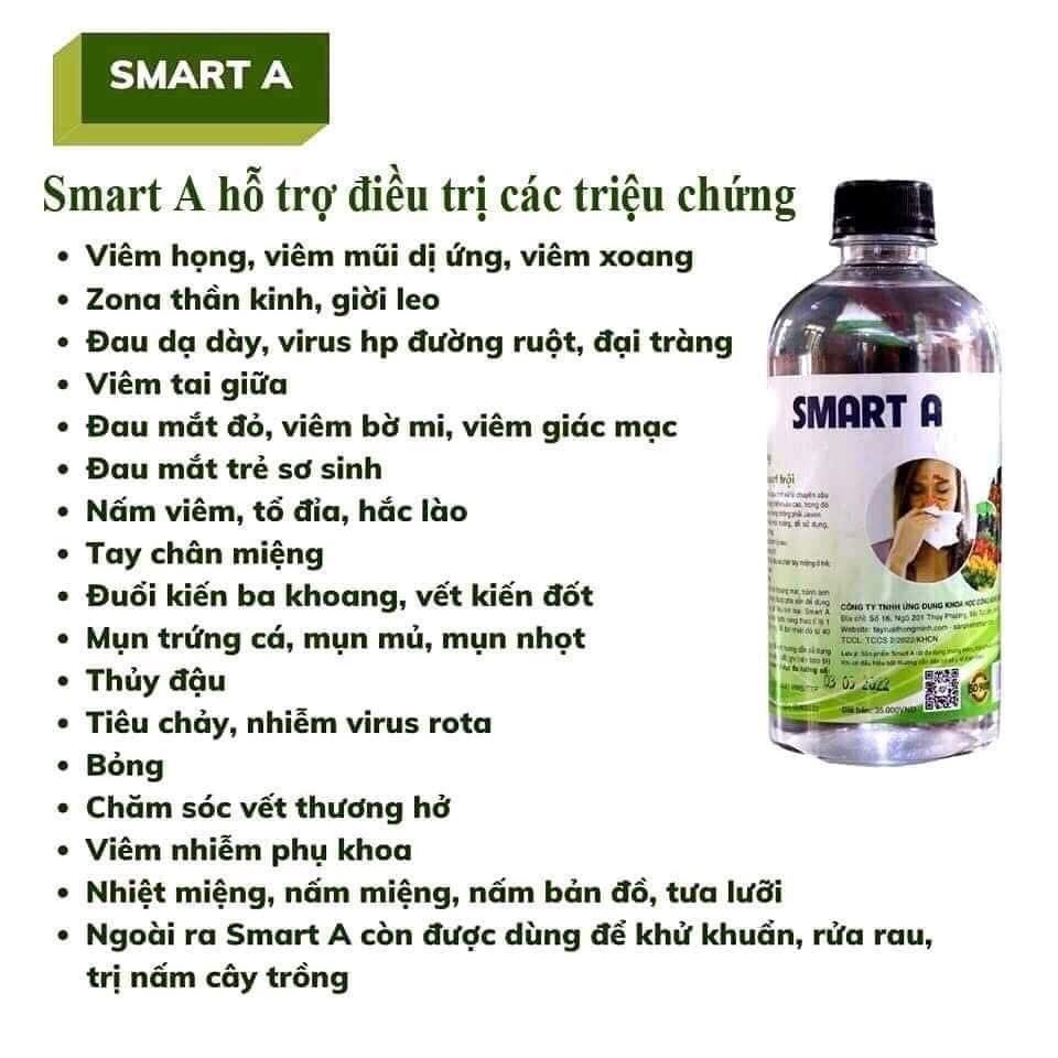 Dung dịch sát khuẩn Smart A ; Smart A+
