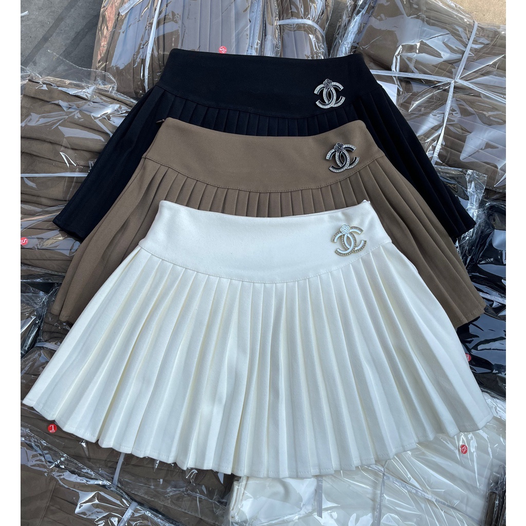 Chân Váy Xếp Ly QC Kèm Tag