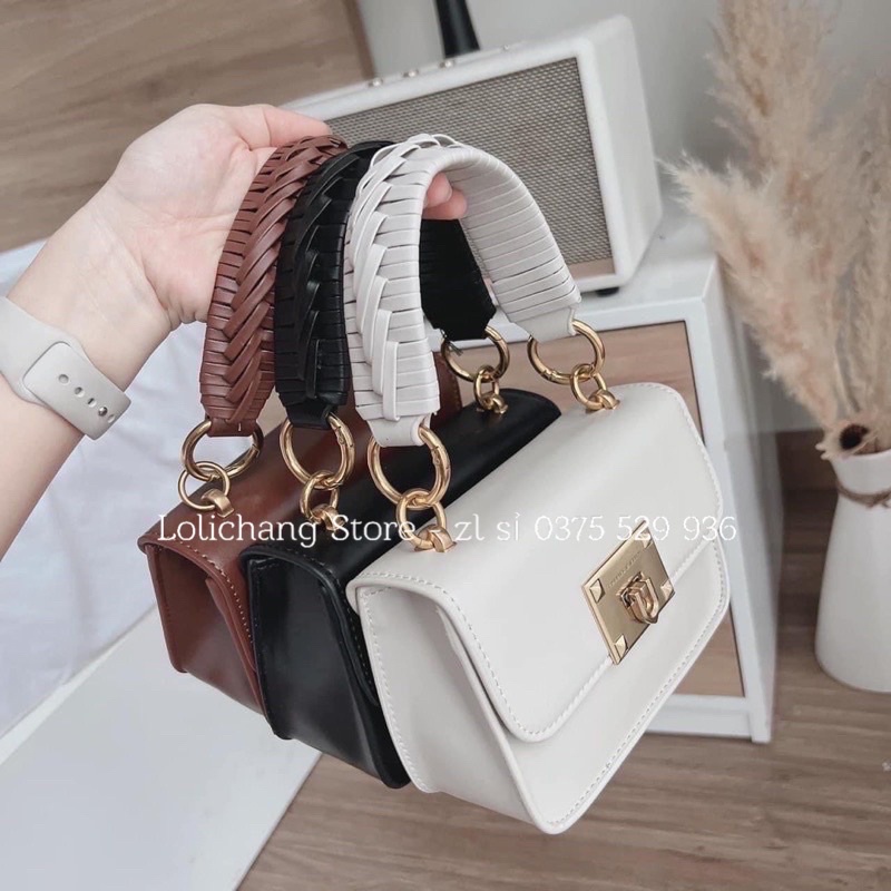 Túi Xách Nữ C.K Quai Tết Size 18 Kèm Dây Đeo Chéo Siêu Xinh