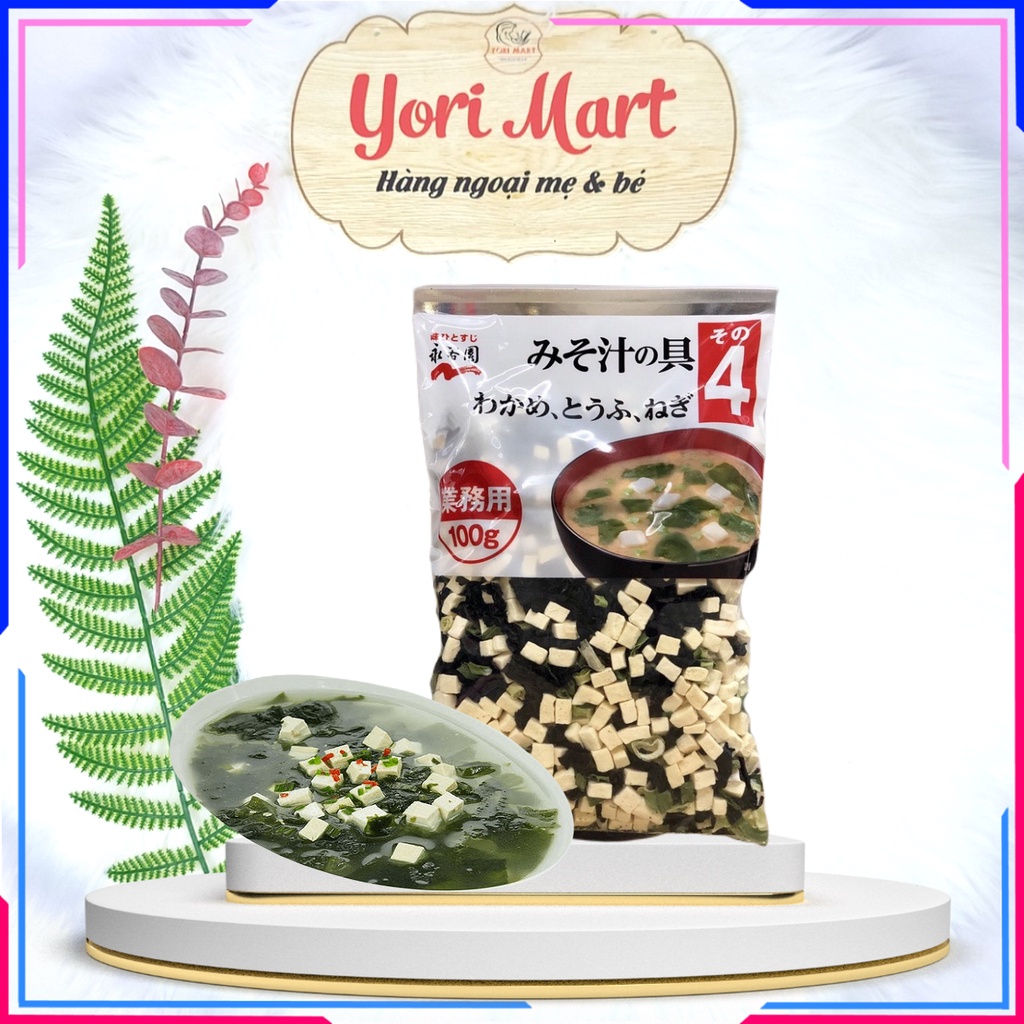 Canh Rong Biển Đậu Hũ 100g Nhật Bản (Canh Miso)