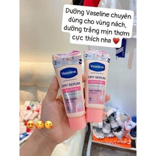 Vaseline dry serum untra bright trắng nách túyp 30ml