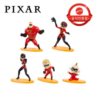 Set 5 mô hình Disney Pixar gia đình Incredibles đáng yêu
