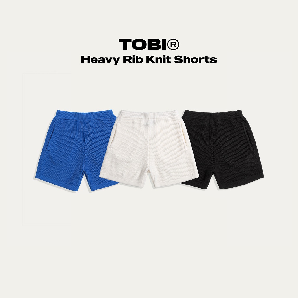 Quần đùi len TOBI® Heavy Rib Knit Shorts