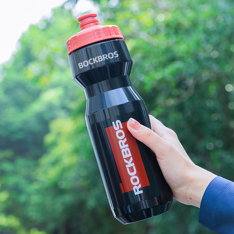 Rockbros Bình nước xe đạp 750ML bằng nhựa, dung tích lớn, tiện dụng và dễ mang theo