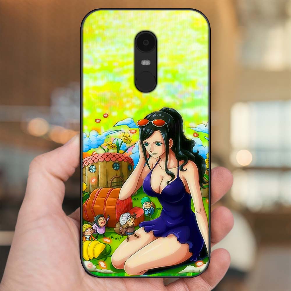 Ốp lưng Xiaomi Redmi 5 Plus viền đen in hình Nico Robin One Piece Đảo Hải Tặc