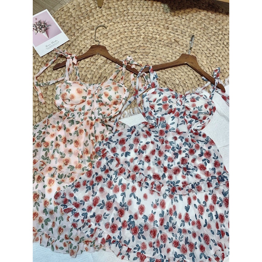 ĐẦM HAI DÂY NỮ THIẾT KẾ TINH TẾ SANH CHẢNH HÀNG BAO ĐẸP DÀNH RIÊNG CHO CÁC NÀNG GDT787 CHUẨN SHOP