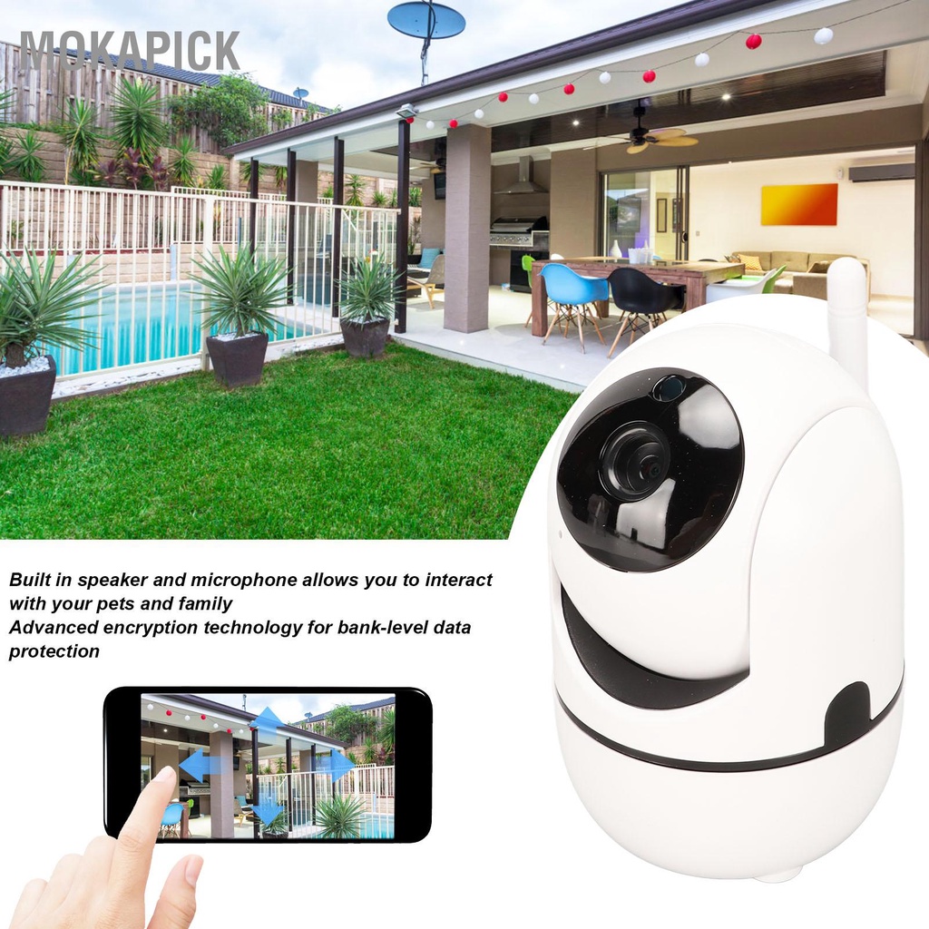 Mokapick Camera An Ninh WiFi 1080P Full HD Wifi Thông Minh 2.4GHz Gia Đình Trong Nhà Giám Sát Trẻ Sơ Sinh Thú Cưng