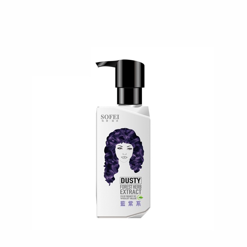 Dầu gội giữ màu tóc dành cho tóc nhuộm màu xanh - tím SOFEI 200ML - SF0031