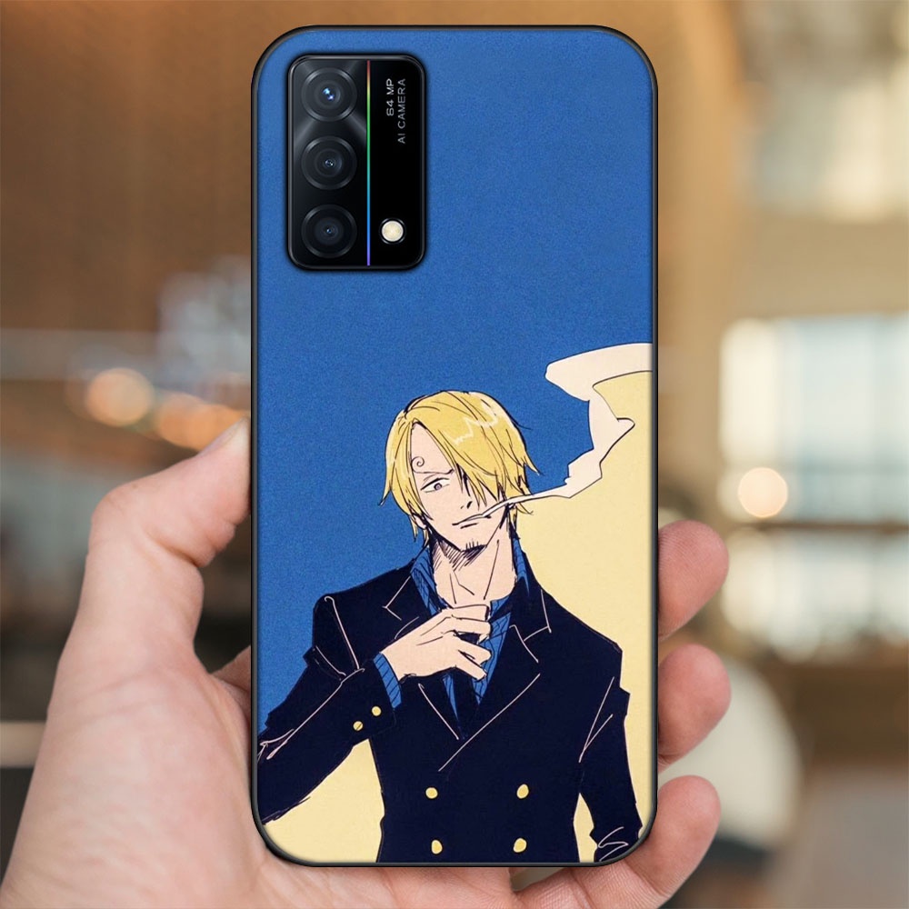 Ốp lưng Oppo K9 viền đen in hình Sanji One Piece Đảo Hải Tặc