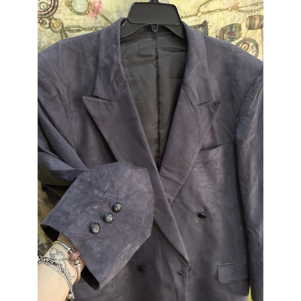 ❣️Áo Vest Blazer Nam 4 nút tím nhạt trending sale lỗi nhẹ size to 2hands ❣️