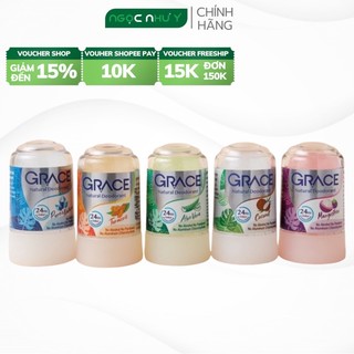 Lăn Khử Mùi Đá Khoáng Grace Natural Deodorant 70gram Thái Lan