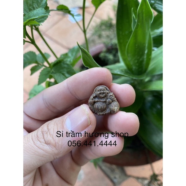 (Xưởng bỏ sỉ) Charm Phật di lặc ôm túi tiền trầm hương tốc