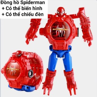 [có ĐÈN] Đồ chơi đồng hồ robot biến hình