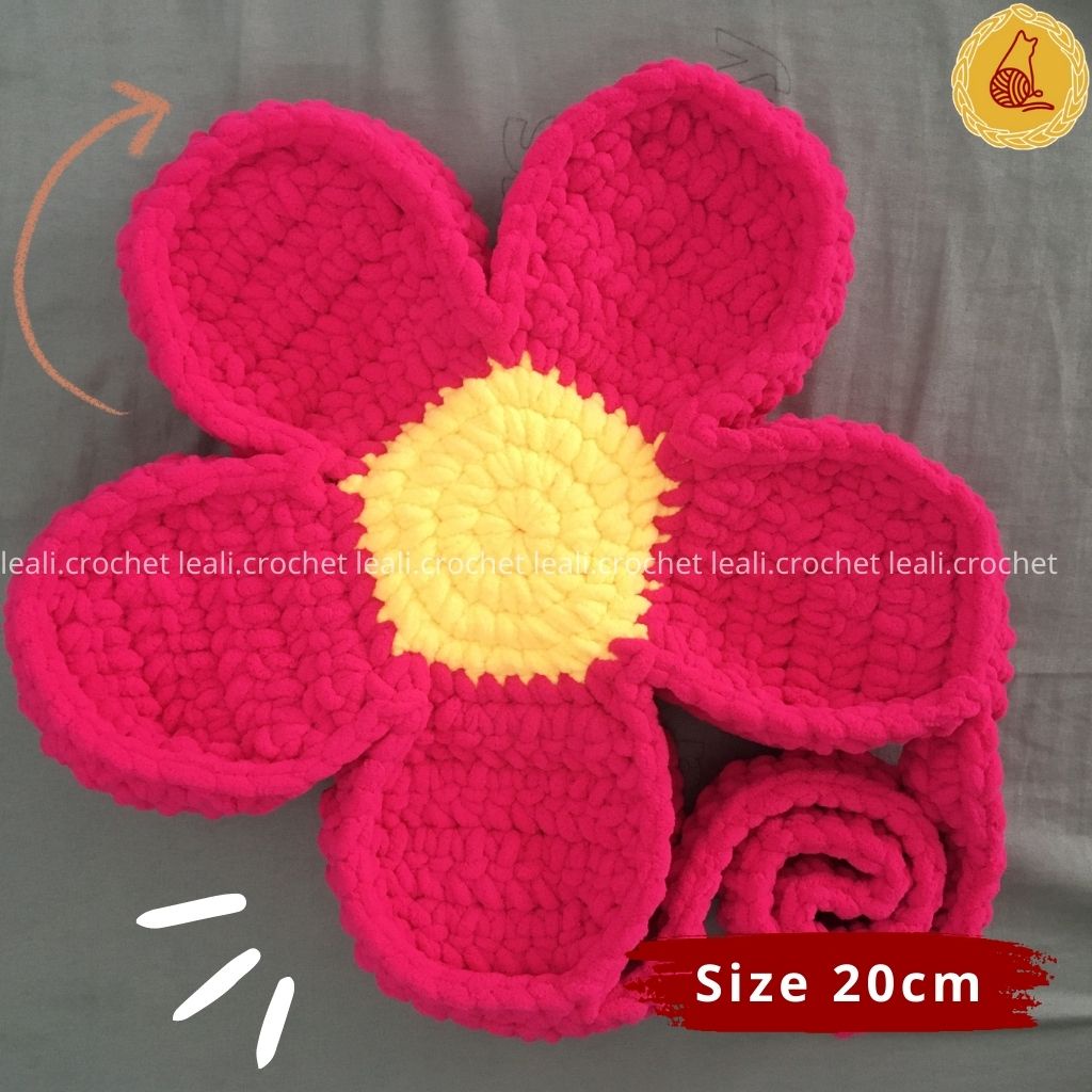 Túi len hoa Handmade cho bé, Bloom Flower Bag, Daisy len hình bông cúc