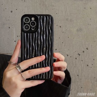 Ốp Điện Thoại Silicon Mềm Màu Đen Bóng Sang Trọng Bảo Vệ Cho iPhone 14 Pro Max 13 11 12 Pro Max XR X XS