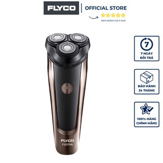Máy Cạo Râu FLYCO 3 Lưỡi Kép Thân Máy Kháng Nước Sạc Nhanh 1 Giờ FS317VN