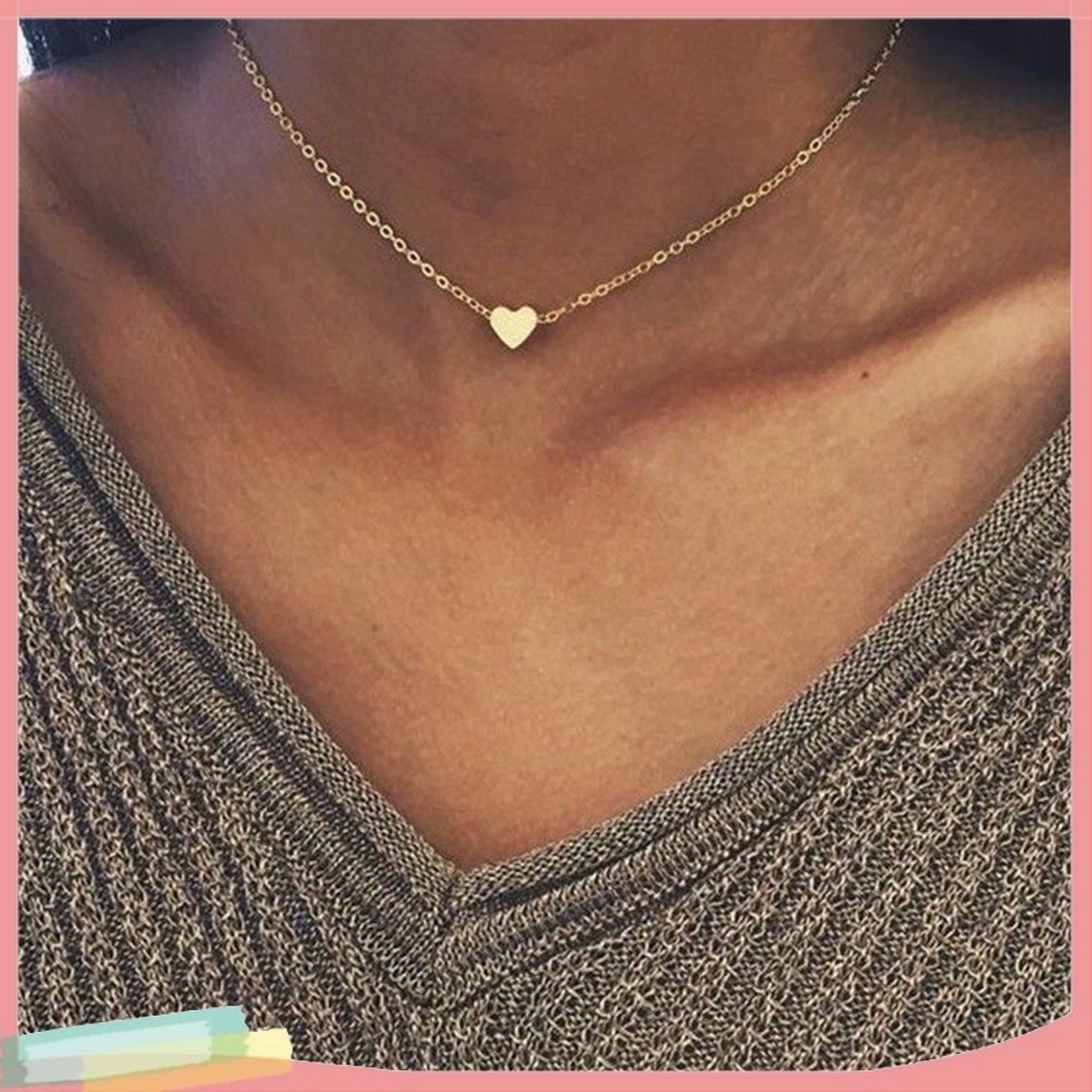 Dây chuyền trang trí mặt hình trái tim thời trang cho nữ