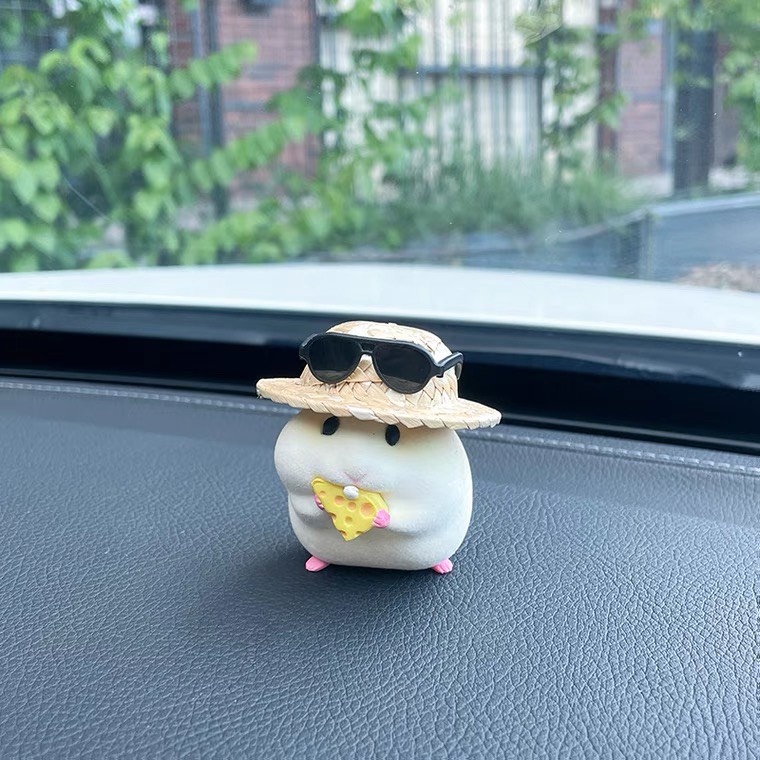 Chuột Hamster dễ thương Trang trí Taplo Xe Ô Tô , Bàn làm việc , Bàn học