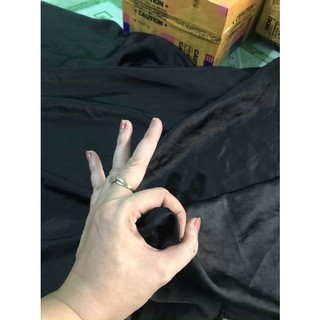 vải ĐŨI LỤA TẰM, màu đen