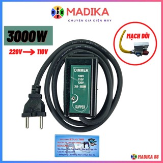 Bộ dây nguồn cản điện 220v về 110v công suất 3000w - mạch cản điện 220v sang 110v - chuyển điện 220v ra 110v