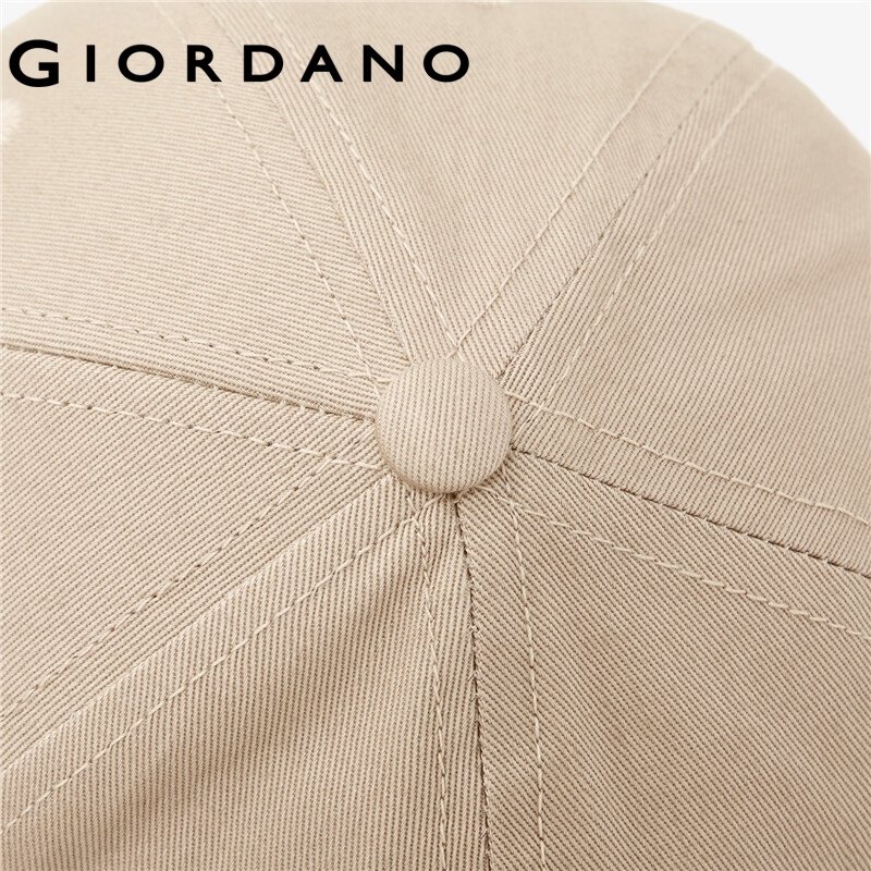 Mũ lưỡi trai GIORDANO 01202005 vải cotton thêu họa tiết sư tử có thể điều chỉnh thời trang cho nam