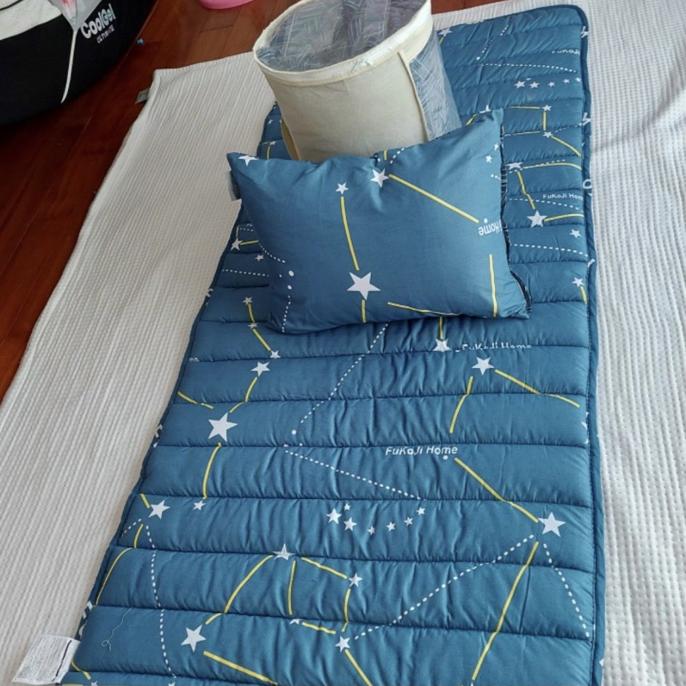 NỆM VĂN PHÒNG FUKOJI CAO CẤP TIỆN LỜI NHỎ GỌN GỒM 5 MÓN KÍCH THƯỚC 90X190 GỒM(NỆM,CHĂN,GỐI,VỎ GỐI VÀ