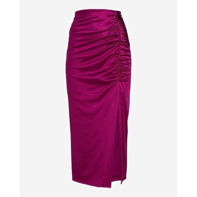 Chân váy satin express xuất xịn