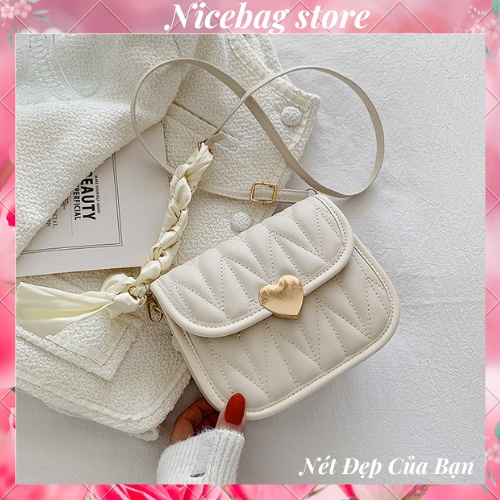 Túi nữ đeo chéo khóa trái tim túi xách nữ đẹp dáng siêu xinh hot nhất thị trường hiện nay - TDC248