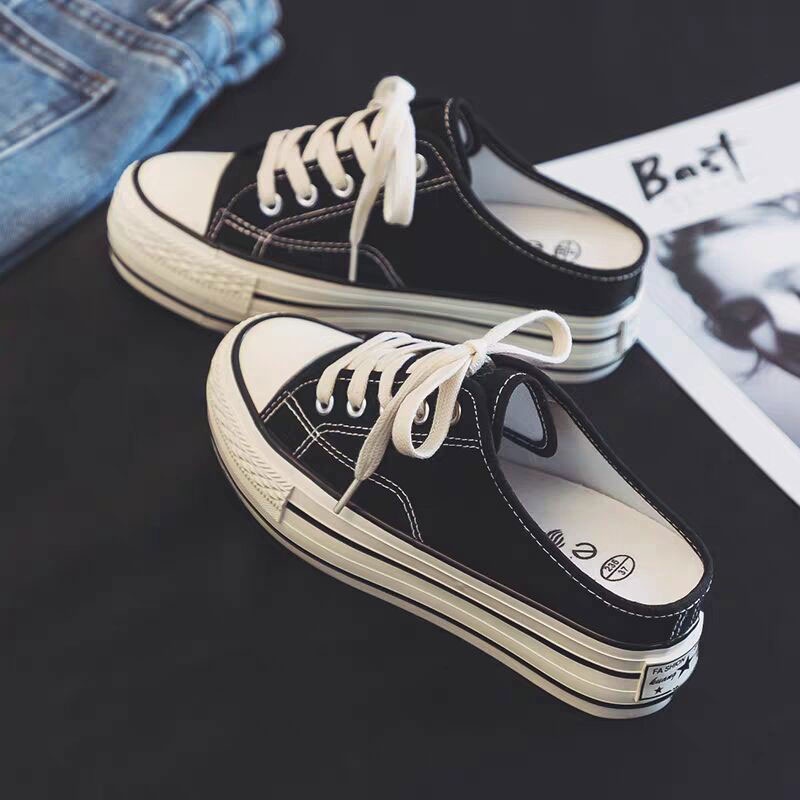 One Giày Lười Đế Dày Thoáng Khí Phong Cách Hàn Quốc Cho Nữ