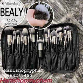 Bộ cọ trang điểm xếp lớp bealy 32c lông nhung kèm bao da bealy chính hãng cao cấp kèm bao da đựng cọ xịn xò