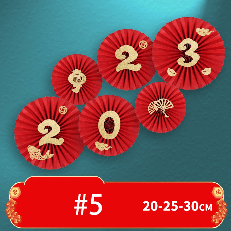 Quạt Giấy Hình Hoa Trang Trí Tiệc Cưới / Năm Mới DIY