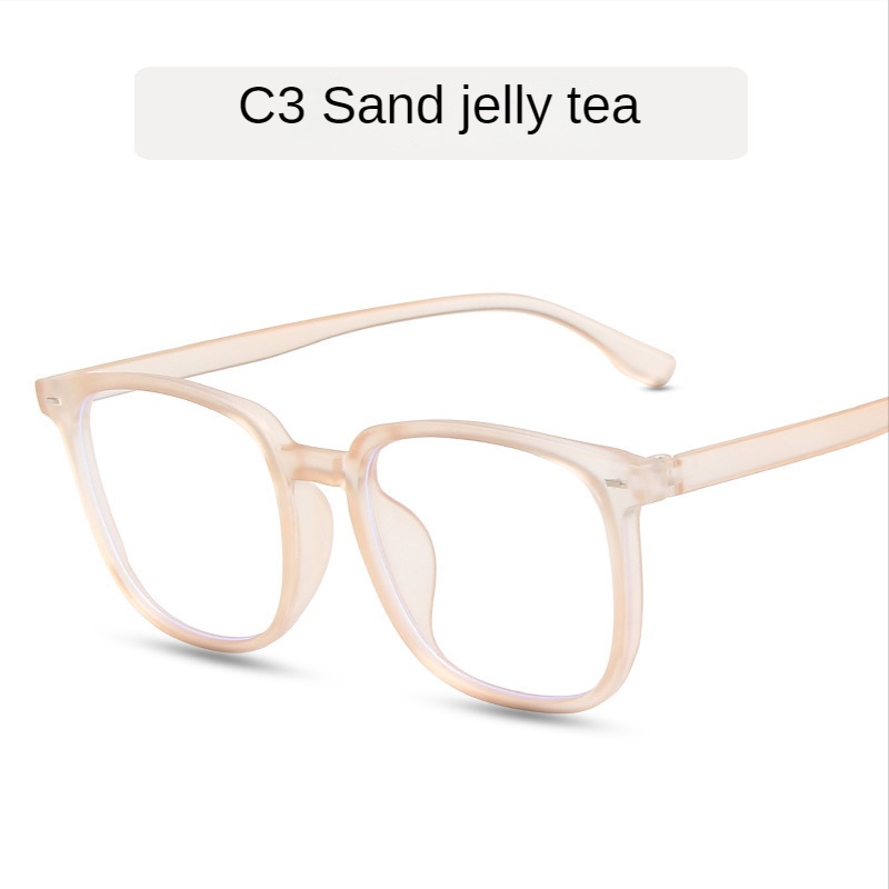 Kính Mát Gọng Vuông Màu Đen Chống Ánh Sáng Xanh Thời Trang Cho Nam COD