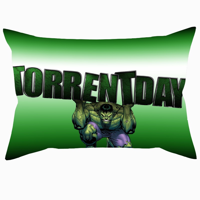 Vỏ Gối Chữ Nhật Polyester In Hình Siêu Anh Hùng Hulk Avengers Trang Trí Nhà Cửa