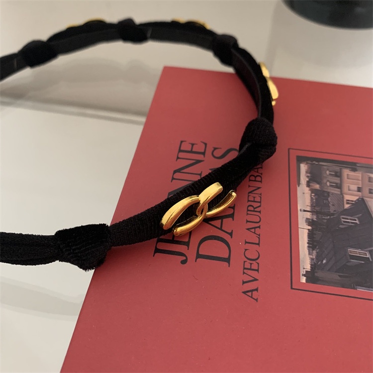 Băng Đô Cài Tóc Vải Nhung Mỏng Dạng Xoắn Phong Cách retro Pháp