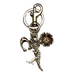 Coach charm dinosour chính hãng màu bạc