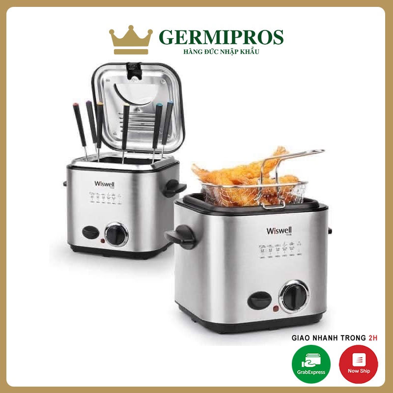 Nồi chiên ngập dầu 2in1 Wiswell Mini 1.2L