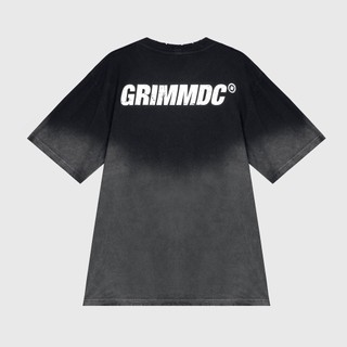 Grimm DC Áo wash | Contrast tee // Black-grey