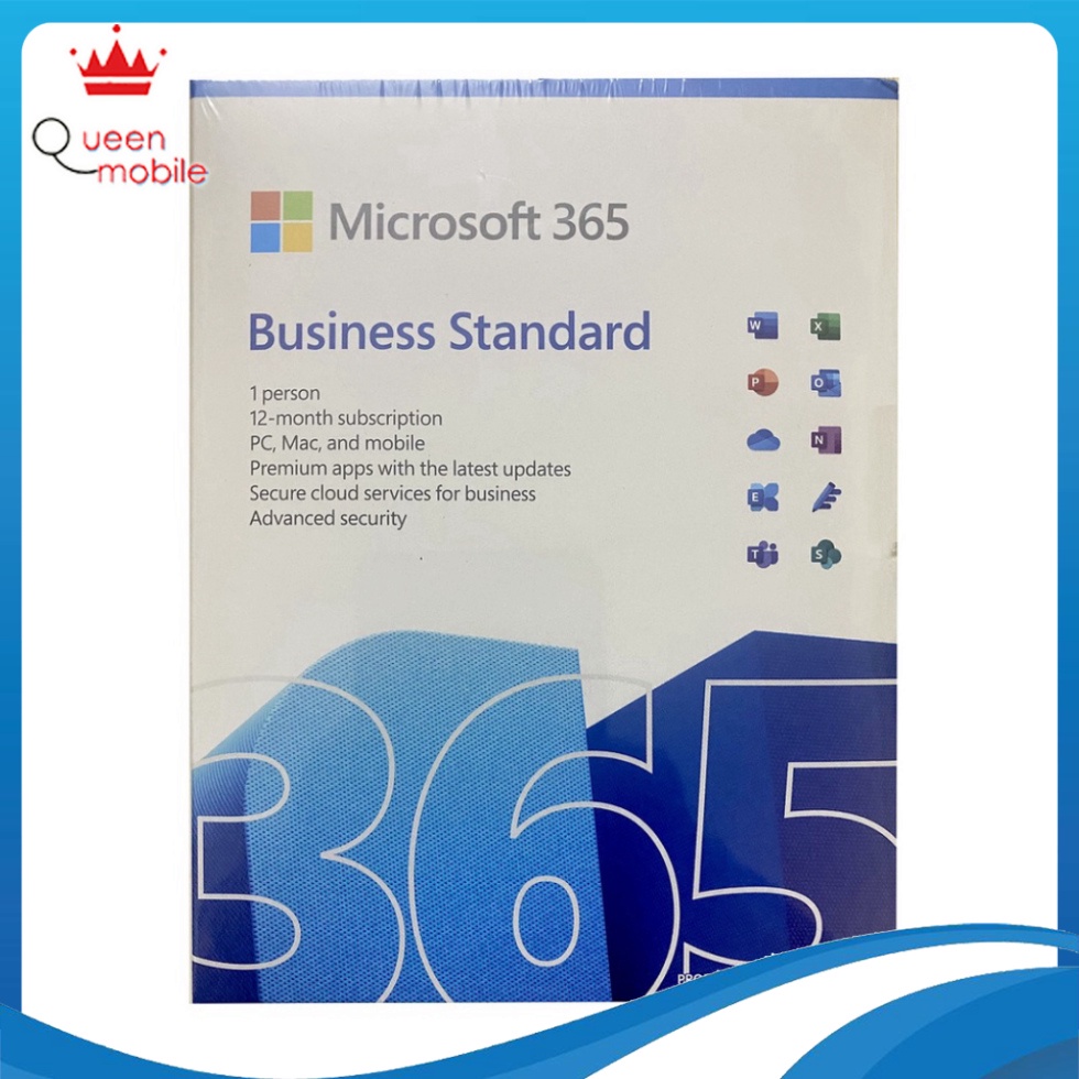 Phần mềm Microsoft 365 Business | 12 tháng | dành riêng cho 1 người | 1TB OneDrive| 5 thiết bị/tài khoản [Queen Mobile]