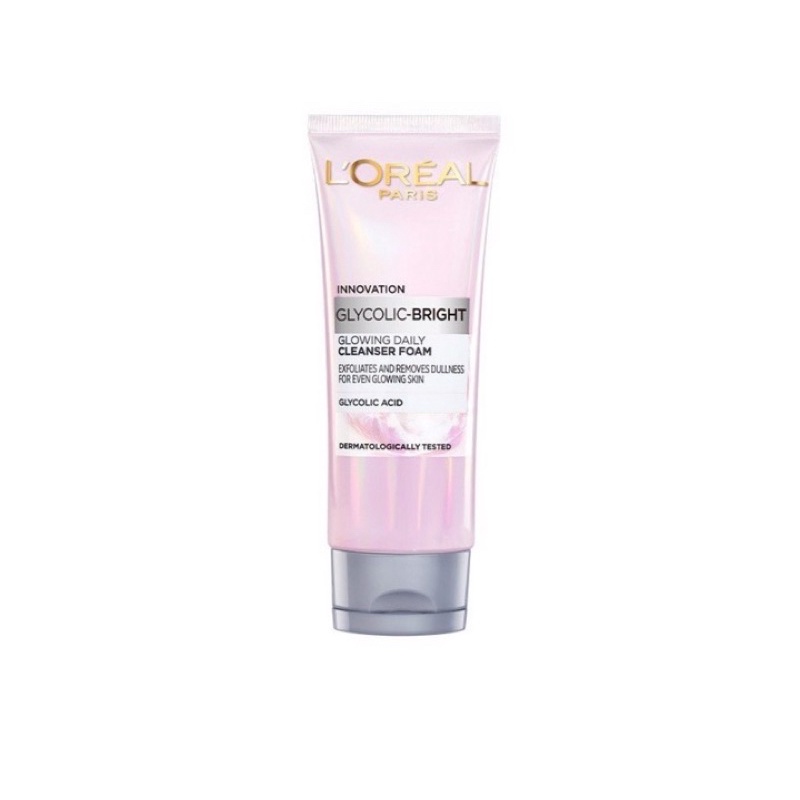 Sữa rửa mặt L'Oreal Paris Glycolic Bright sáng da 100ml