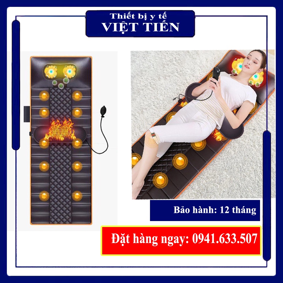 Đệm Nệm massage xa toàn thân hồng ngoại sưởi nóng trị liệu BM-N89, Thảm mát xa toàn thân