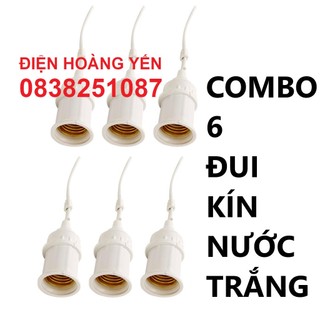 6 Đui đèn E27 kín nước đui xoáy