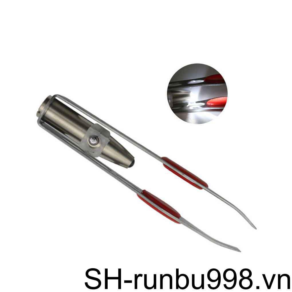 Nhíp Nhổ Lông Mày Có Đèn LED Bằng Thép Không Gỉ