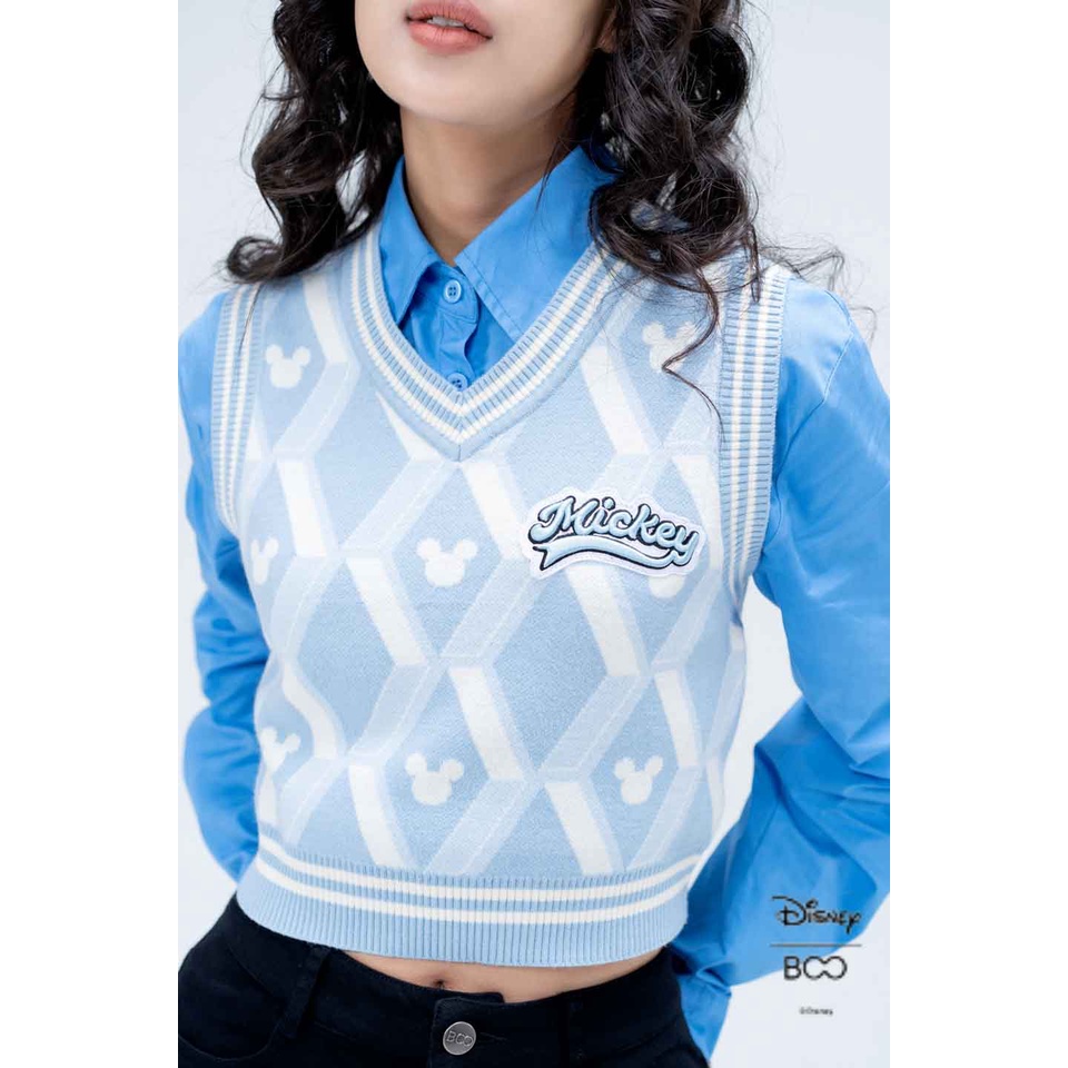 Áo Gile BOO Dáng Croptop Kidult Mickey BZL