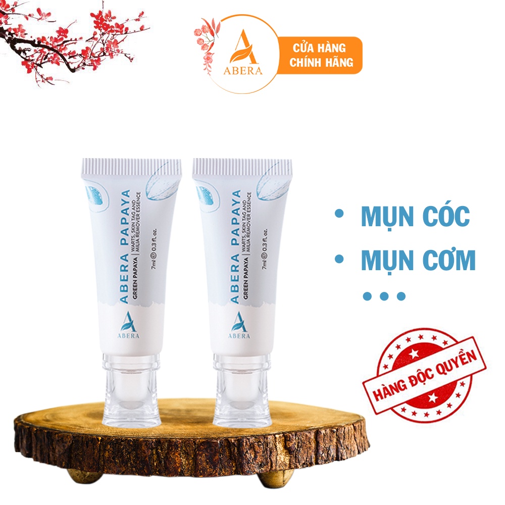 Tinh chất đu đủ Abera Papaya 7ml - Xử lý mụn cóc nhanh chóng, dứt điểm, không tái phát, an toàn