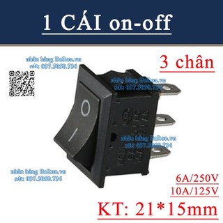 Công tắc kcd1 21x15mm 15x10mm loại 3a/6a trạng thái on/off on/off/on
