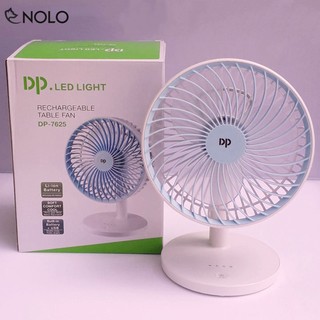 Quạt sạc để bàn mini dp m7625 3 tốc độ gió dung lượng pin 1500mah dùng lâu