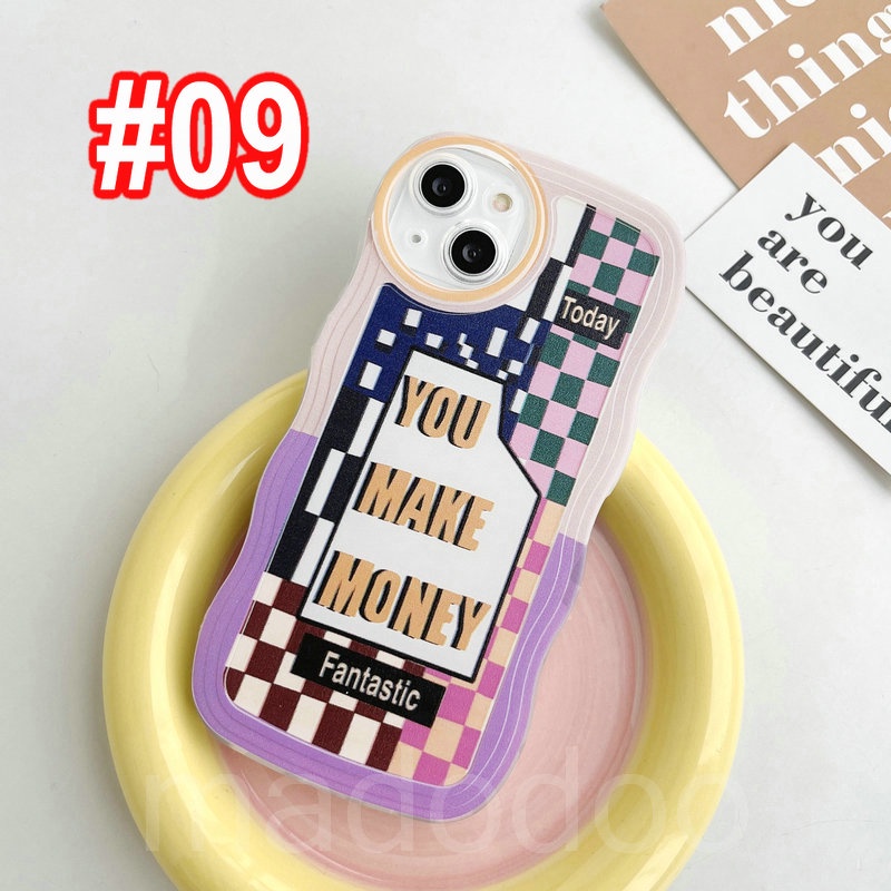 Soft Casing Redmi 12C A1 10C 10A 9C 9A 8 6A 5A Note 12 4G 5G 11S 11 10s 10 Pro 9 9S 8 POCO X4 X5 M3 X3 Pro NFC Waves Edge Get Rich New Year Gift Airbag Anti-fall Full Lens Protection Clear Phone Case BW 09